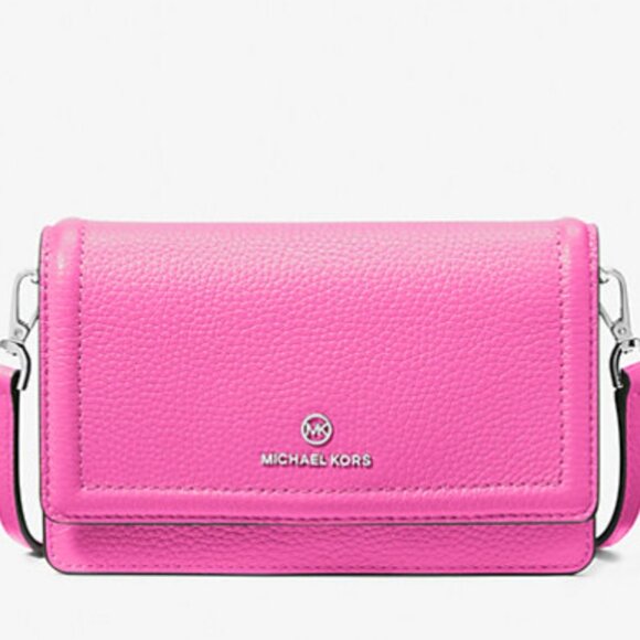 Michael Kors pink pebbled leather crossbody purse - Picture 5 of 8